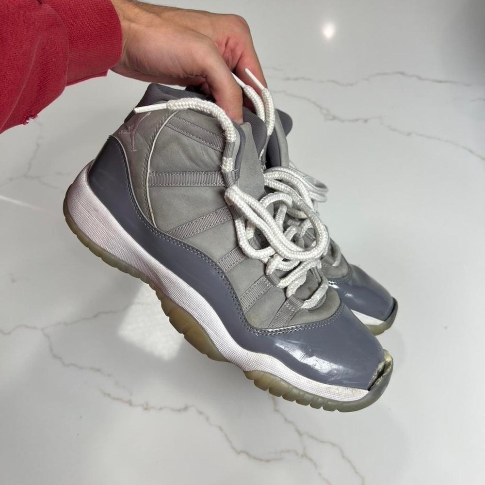 Jordan Air Jordan 11 Retro Cool Grey GS 378038-005 Sneakers Size 7Y Mens 7